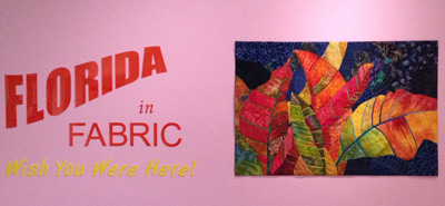 Image - Crotons quilt at Florida in Fabric exhibit