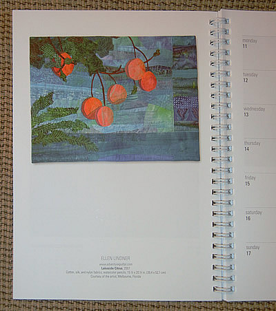 Image - Calendar page with oranges at lakeside