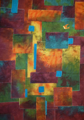 Made in Instant Art Quilt class taught by Ellen Lindner, AdventureQuilter.com