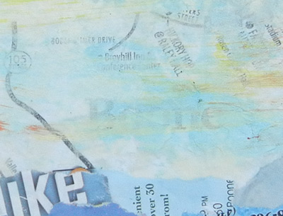 Image - detail, map used as collage background