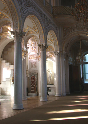 Image - white columns and arches in The Hermitage