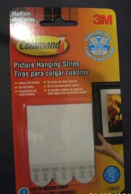 How To Use Command Strips— Applying Picture Hanging Strips 