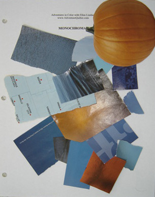 Image - blue papers with orange accents