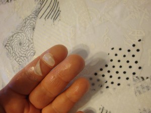 gluey fingers