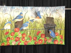 Bluebirds, by Laura Ruiz, First place in its category
