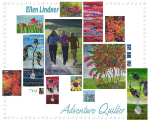 Ellen Lindner's 2014 art quilts.  AdventureQuilter.com