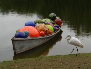 Do snowy egrets like art glass? Find out on Ellen Lindner's blog, AdventureQuilter.com/blog
