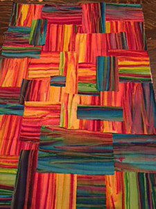 Student results from Instant Art Quilt class taught by Ellen Lindner.  AdventureQuilter.com/blog