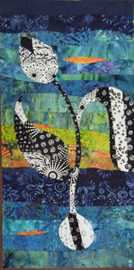 Nancy's quilt, made in a class taught by Ellen Lindner. AdventureQuilter.com/blog