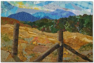 Mountain Meadow, an art quilt by Ellen Lindner. AdventureQuilter.com