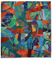 In the Moment, an art quilt by Ellen Lindner. AdventureQuilter.com