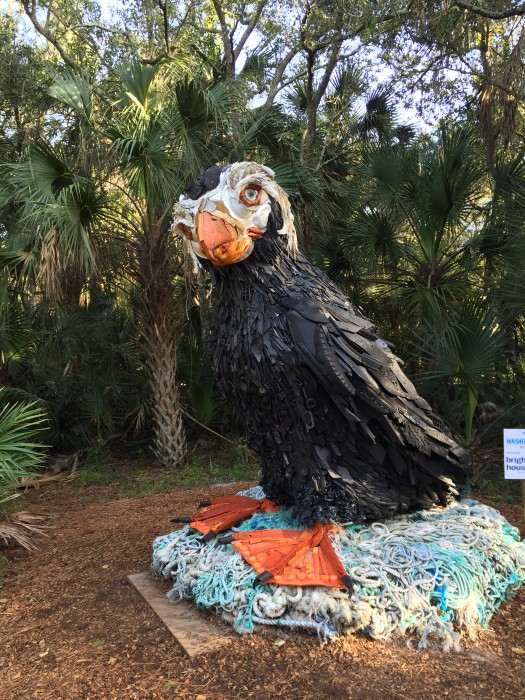 Washed Ashore Exhibit at Brevard Zoon. AdventureQuilter.com/blog