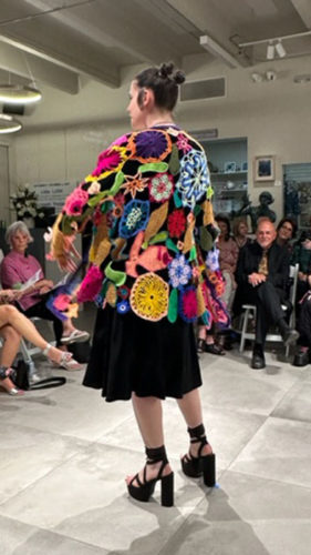Elegant Threads Fashion Show. Ellen Lindner, AdventureQuilter.com/blog