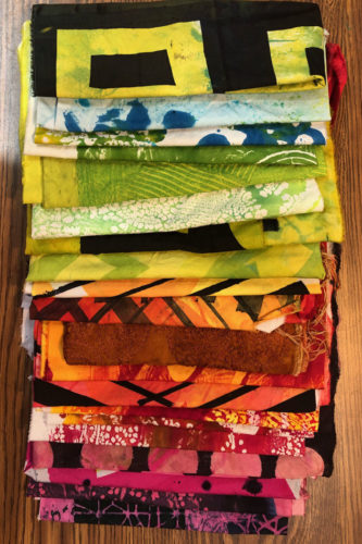 Dyeing with Forethought. Ellen Lindner's fabric dyeing results. AdventureQuilter.com/blog