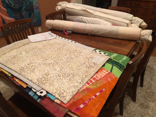 Prepping for a Solo Show. Ellen Lindner, AdventureQuilter.com/blog