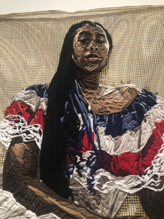 Kandy Lopez: Portraits in Yarn, Ellen Lindner, AdventureQuilter.com/blog