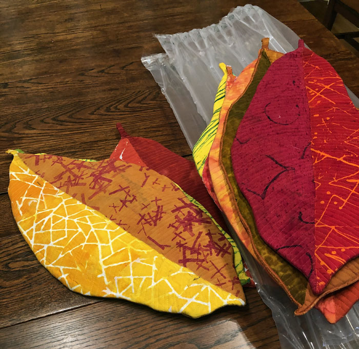 Prepping for a Solo Show: Bedford, VA. Ellen Lindner, AdventureQuilter.com/blog