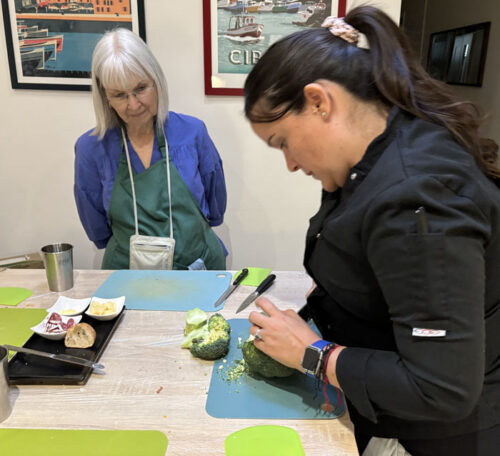 A Cooking Class in Paris. Ellen Lindner, AdventureQuilter.com/blog