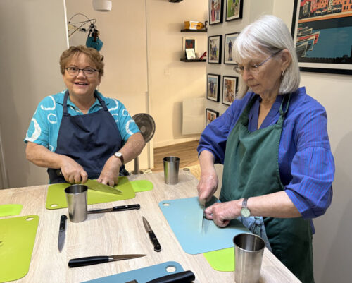 A Cooking Class in Paris. Ellen Lindner, AdventureQuilter.com/blog