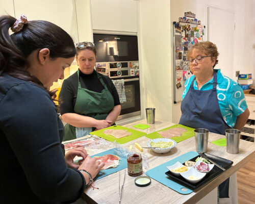 A Cooking Class in Paris. Ellen Lindner, AdventureQuilter.com/blog