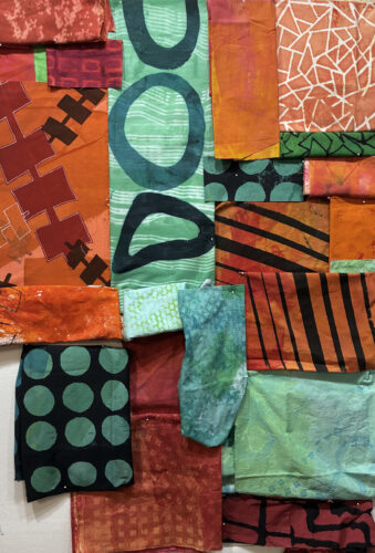 Reworking a featured fabric. AdventureQuilter.com/blog. By Ellen LIndner