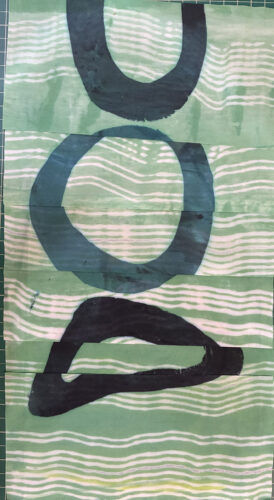 Reworking a featured fabric. AdventureQuilter.com/blog. By Ellen LIndner