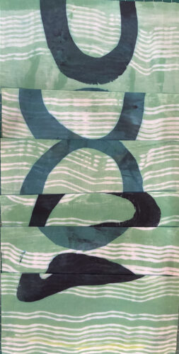 Reworking a featured fabric. AdventureQuilter.com/blog. By Ellen LIndner