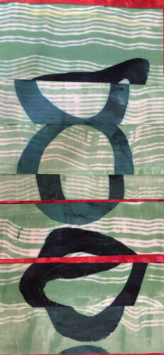 Reworking a featured fabric. AdventureQuilter.com/blog. By Ellen LIndner