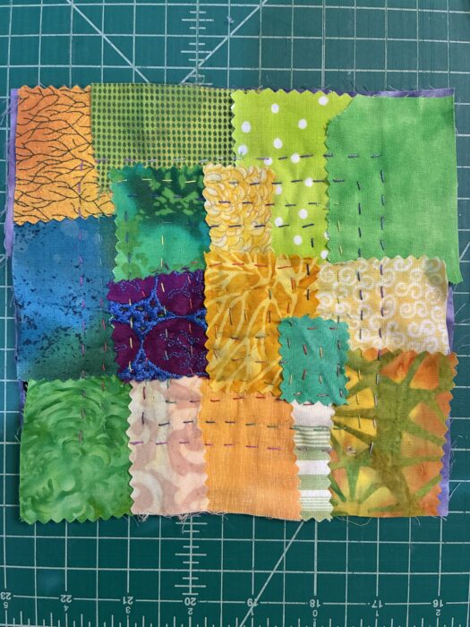 Joining Kawandi Blocks. Ellen Lindner, AdventureQuilter.com/blog

