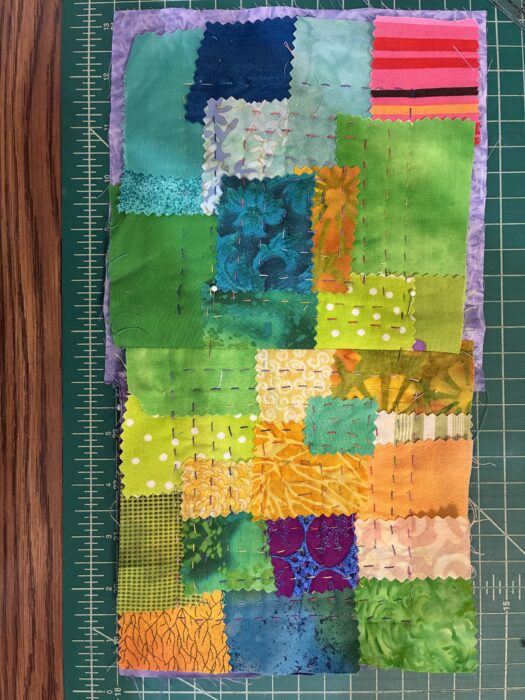 Joining Kawandi Blocks. Ellen Lindner, AdventureQuilter.com/blog
