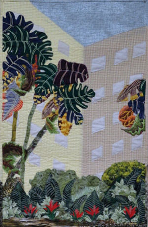 The Atrium at Ochsner's, by Martha Ginn Student results from Ellen Lindner's "Design Your Own Nature Quilt" class. AdventureQuilter.com