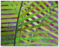 Crisscross, an art quilt by Ellen Lindner. AdventureQuilter.com
