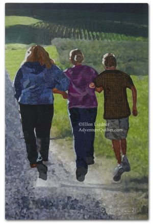 Carefree, an art quilt by Ellen Lindner. AdventureQuilter.com