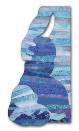 Security, an art quilt by Ellen Lindner. AdventureQuilter.com