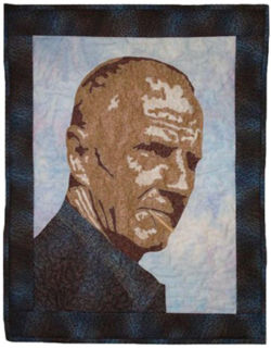 Made using Ellen Lindner's Double Reverse Applique technique. AdventureQuilter.com