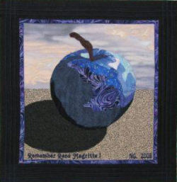Made using Ellen Lindner's Double Reverse Applique technique. AdventureQuilter.com