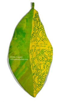 A Croton Story, Chapter 2. A 3D art quilt by Ellen Lindner. AdventureQuilter.com