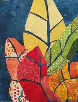 "Love It and Leaf It" student work. Ellen Lindner, AdventureQuilter.com/blog