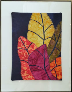 Student sample, Love It and Leaf It class with Ellen Lindner. AdventureQuilter.com