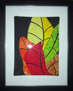 Student sample, Love It and Leaf It class with Ellen Lindner. AdventureQuilter.com