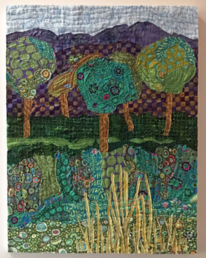 Tivoli 2019
By Nancy Nicholson Student work from class with Ellen Lindner. AdventureQuilter.com