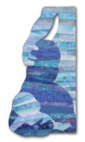 Security, an art quilt by Ellen Lindner. AdventureQuilter.com