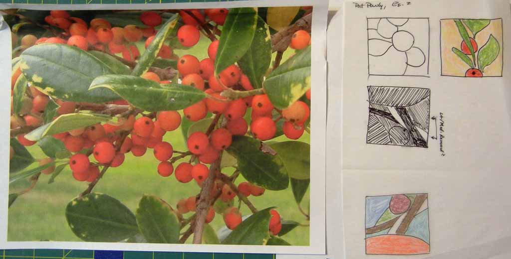 Artistic exercises in a class with Pat Pauly. Ellen Lindner, AdventureQuilter.com/blog