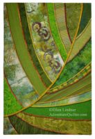 Florida Native #2, an art quilt by Ellen Lindner. AdventureQuilter.com