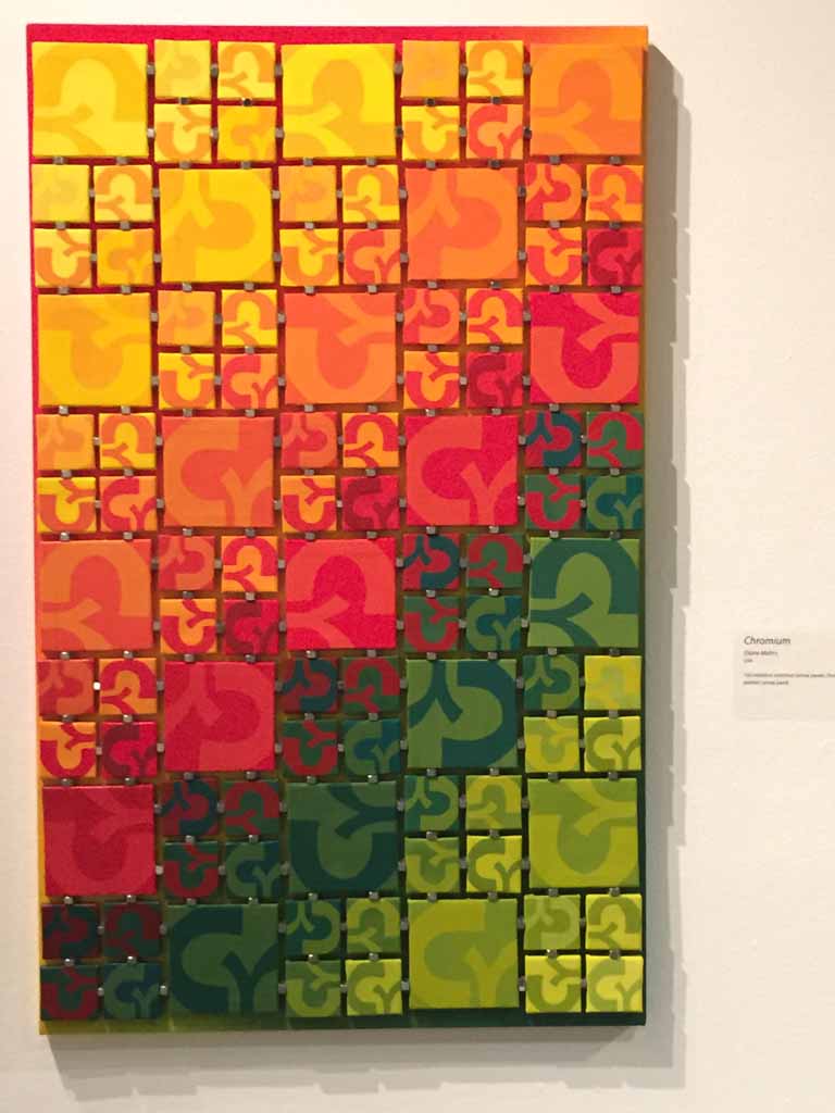 Radical Elements exhibit. Ellen Lindner, AdventureQuilter.com/blog