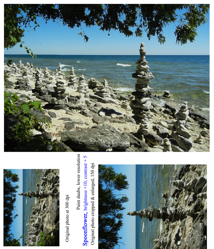 Experimenting with online printing. Ellen Lindner, AdventureQuilter.com