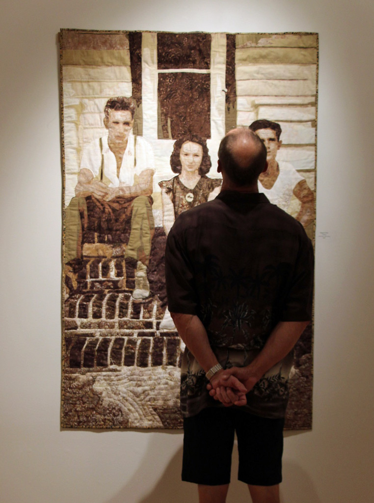 "Stitched: Embracing the Quilt as Fine Art," 2017 exhibit. Ellen Lindner, AdventureQuilter.com/blog