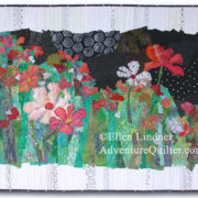 Cosmo Boogie, an art quilt by Ellen Lindner. AdventureQuilter.com