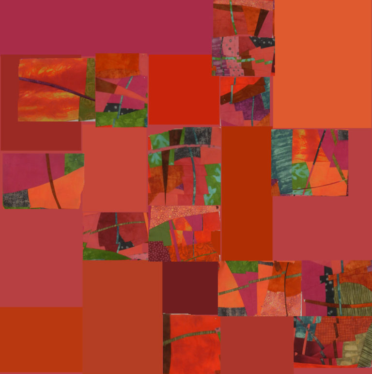 Starting an Improv Quilt. Ellen Lindner, AdventureQuilter.com/blog