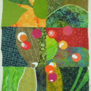Abstract Piece In-Progress. Ellen Lindner, AdventureQuilter.com/blog